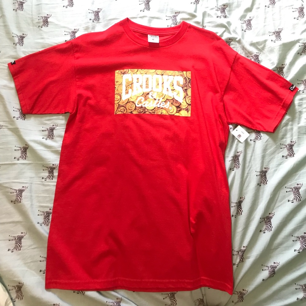 Crooks and castles logo shirt